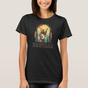 De gras is blauw in het Beer Montana Banjo Pl T-shirt