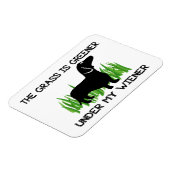 De gras is groener onder mijn vrouw magneet (Linkerzijde)