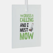 De gras roept en ik moet maaien glas ornament (Voorkant Rechts)
