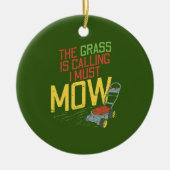 De gras roept keramisch ornament (Voorkant)