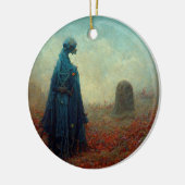 De grave Surreal Sci-Fi Fantasy Alien Keramisch Ornament (Links)