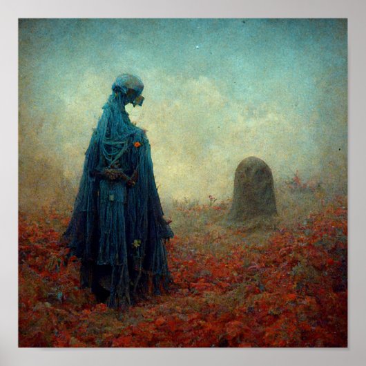 De grave Surreal Sci-Fi Fantasy Alien Poster (Voorkant)