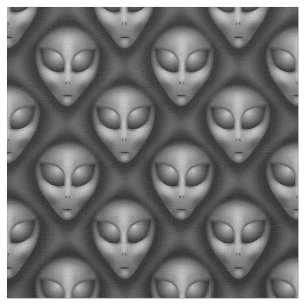 De grays Alien-hoofden buitenaardse stof
