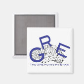 De GRE doet mijn hersenmagneet pijn Magneet (Voorkant / Achterkant)