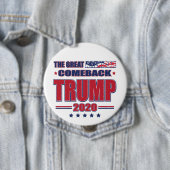 De Great American Comeback Trump 2020 Ronde Button 4,0 Cm (In situ)