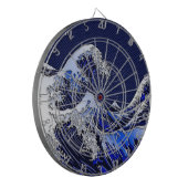 De Great Hokusai Wave Carbon Style Dartbord (Voorkant Links)