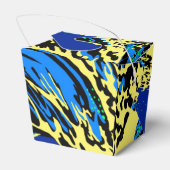 De Great Hokusai Wave in Blue Pop Art Style Bedankdoosjes (Achterkant)