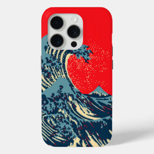 De Great Hokusai Wave in Colorful Style iPhone 15 Pro Case
