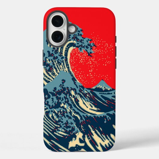 De Great Hokusai Wave in Hope Art Style Case-Mate iPhone Case (Achterkant)