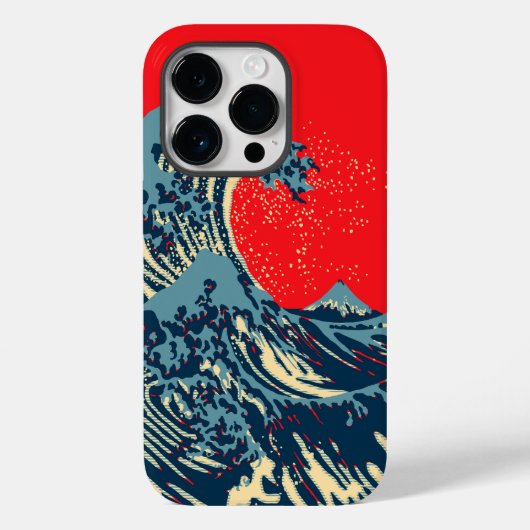 De Great Hokusai Wave in Hope Art Style Case-Mate iPhone Case (Achterkant)