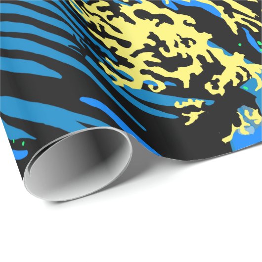 De Great Hokusai Wave in Pop Art Style Accent Cadeaupapier (Rol Hoek)