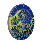 De Great Hokusai Wave in Pop Art Style Accent Dartbord (Voorkant Links)