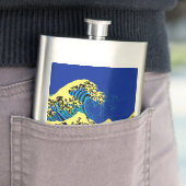 De Great Hokusai Wave in Pop Art Style Accent Heupfles (Voorbeeld)