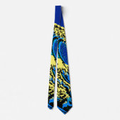 De Great Hokusai Wave in Pop Art Style Stropdas (Achterkant)