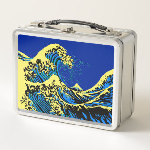 De Great Hokusai Wave in Vibrant Pop Style