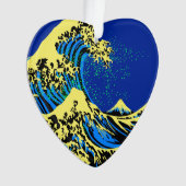 De Great Hokusai Wave in Vibrant Pop Style Ornament (voorkant)