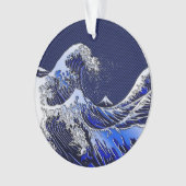 De Great Hokusai Wave Modern-stijlen Ornament (voorkant)