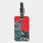 De Great Hokusai Wave Pop Decor Bagagelabel (Voorkant verticaal)