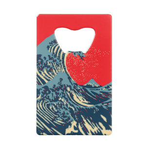 De Great Hokusai Wave Pop Decor Kredietkaart Flessenopener