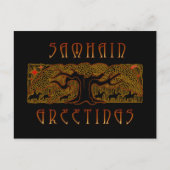 De Great Tree Samhain-kaart Briefkaart (Voorkant)