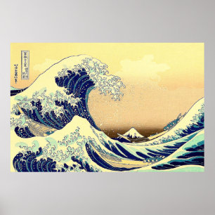De Great Wave 36 Uitzichten van de berg Fuji Poster