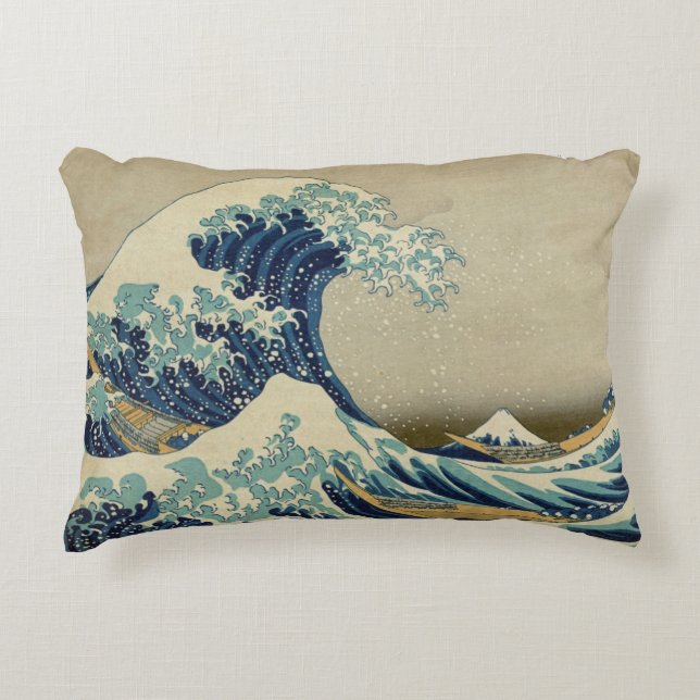 De Great Wave Pillow Accent Kussen (Voorkant)