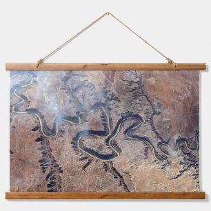 De Green River en de zijrivieren Canyons in Utah Hangend Wandkleed