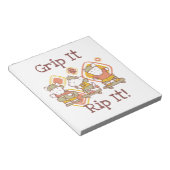 De greep het en scheurt het die met een skateboard notitieblok (Schuin)