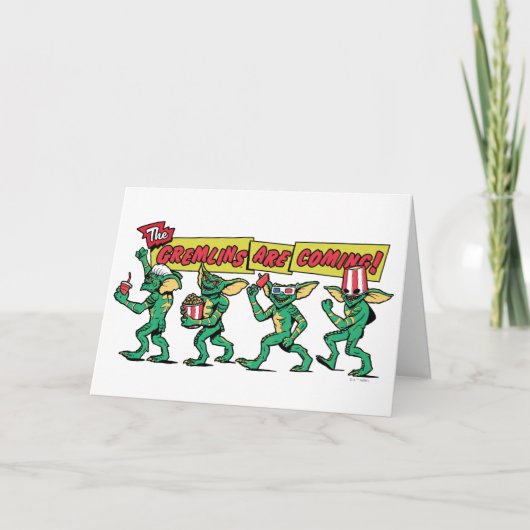 De Gremlins™ Komen Er Aan Kaart (Voorkant)