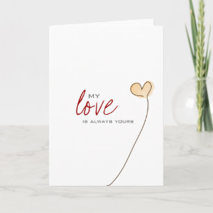De gretting kaart van de liefde
