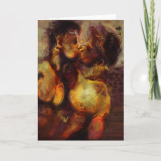 De Griekse Kus van de Nacht Feestdagen Kaart