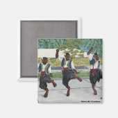 De Griekse Minotaurus Dansende Button Magneet (Voorkant / Achterkant)