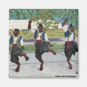 De Griekse Minotaurus Dansende Button Magneet