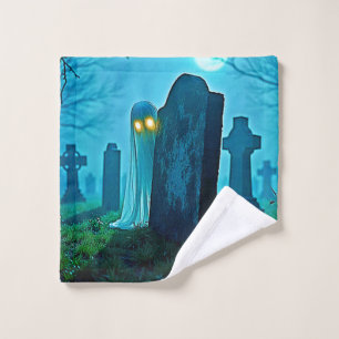 De griezelige glimp van Graveyard Ghost Bad Handdoek