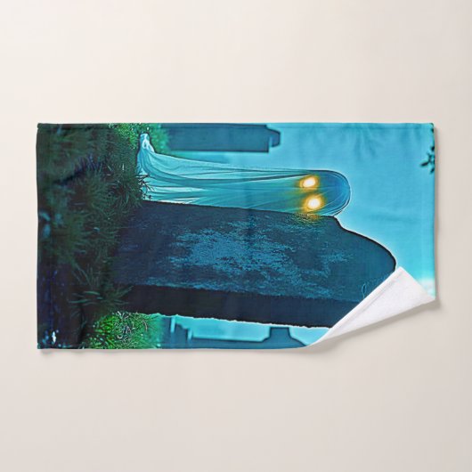 De griezelige glimp van Graveyard Ghost Bad Handdoek (Handdoek)