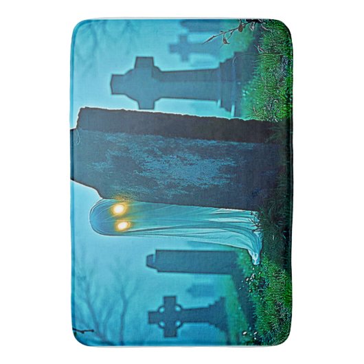De griezelige glimp van Graveyard Ghost Badmat (Voorkant Verticaal)