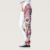 De griezelige ontwerp Leggings (Links)