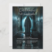 De griezelige vreemdeling Halloween Party Kaart (Voorkant)