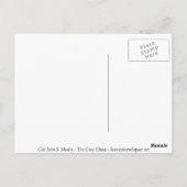 De Grijs Ghost - Kol. John S. Mosby Briefkaart (Achterkant)