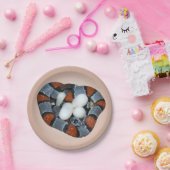 De grijsbandslang papieren bordje (Feest)