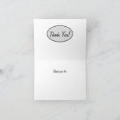 De grijze Camouflage Camo dankt u Douane Bedankkaart (Binnen)