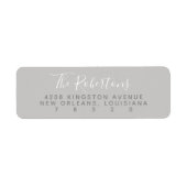 De grijze Naam van het Manuscript de Etiketten van (Voorkant)