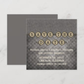 De grijze Sleutels Steampunk sparen de Datum uitno Save The Date (Voorkant / Achterkant)