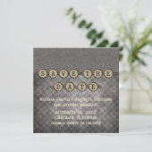 De grijze Sleutels Steampunk sparen de Datum uitno Save The Date (Staand voorkant)