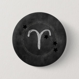 De grijze sterren van de Zam zodiac sterren Ronde Button 5,7 Cm