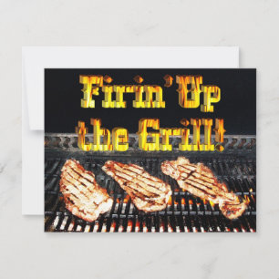 De grill aansteken! BBQ-feest Kaart