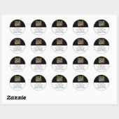 De Grill in brand steken. Ronde Sticker (Vel)