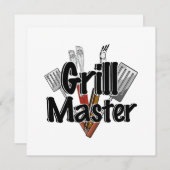 De Grill Master met BBQ Tools Kaart (Voorkant / Achterkant)