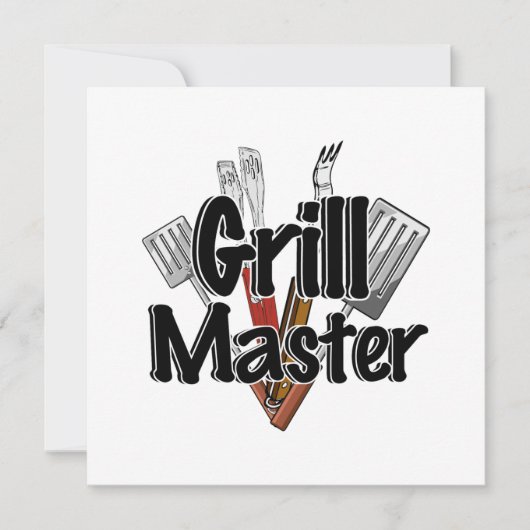 De Grill Master met BBQ Tools Kaart (Voorkant)