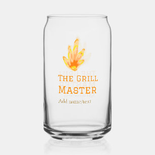 De grill master naam toevoegen tekst koken best ge blikvorm glas
